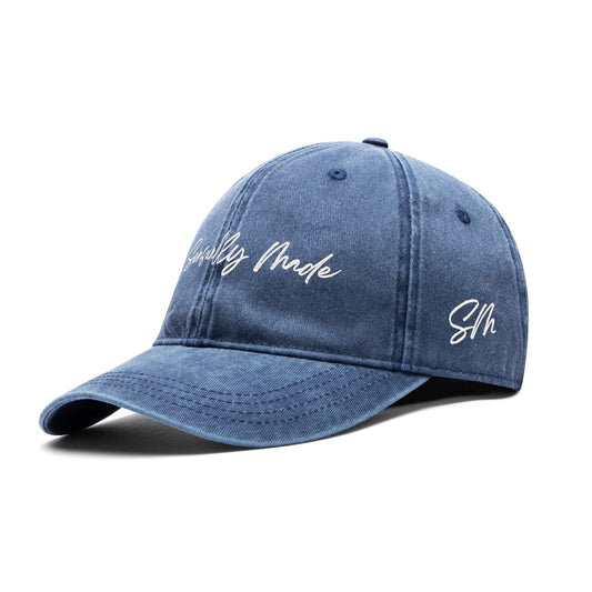 Sensually Made  Embroidered Denim Baseball Cap