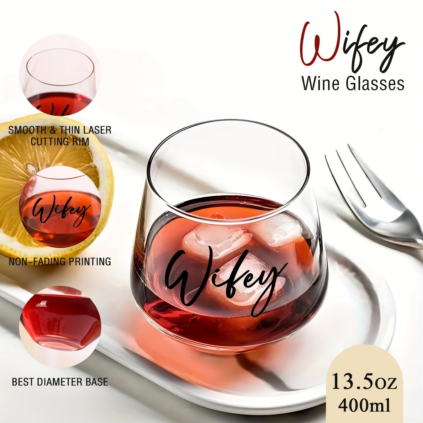 Hubby & Wifey Glass Set